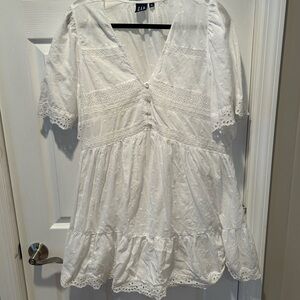 GAP White Eyelet Dress